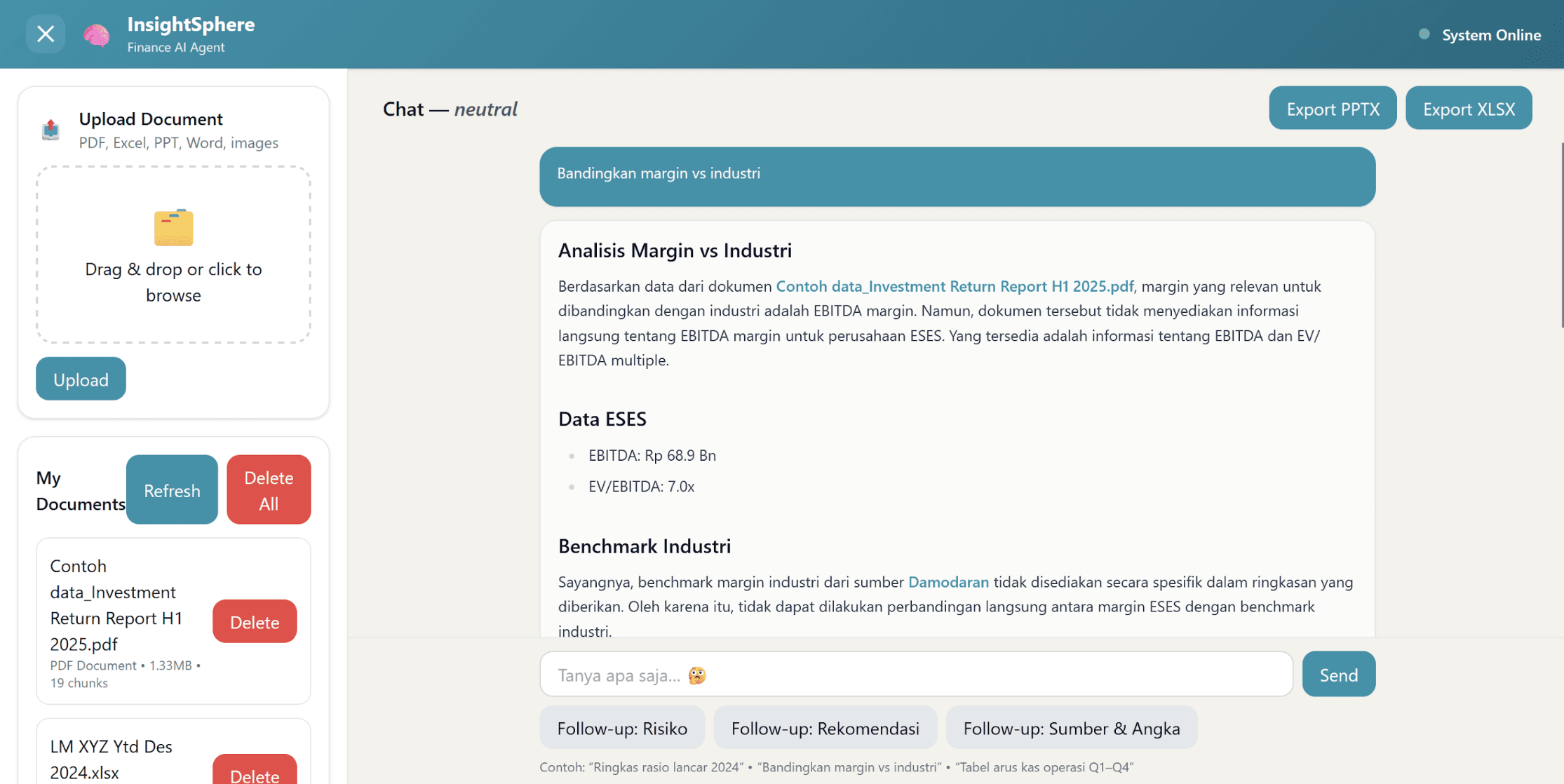 Finance AI Agent | RAG for Enterprise Data