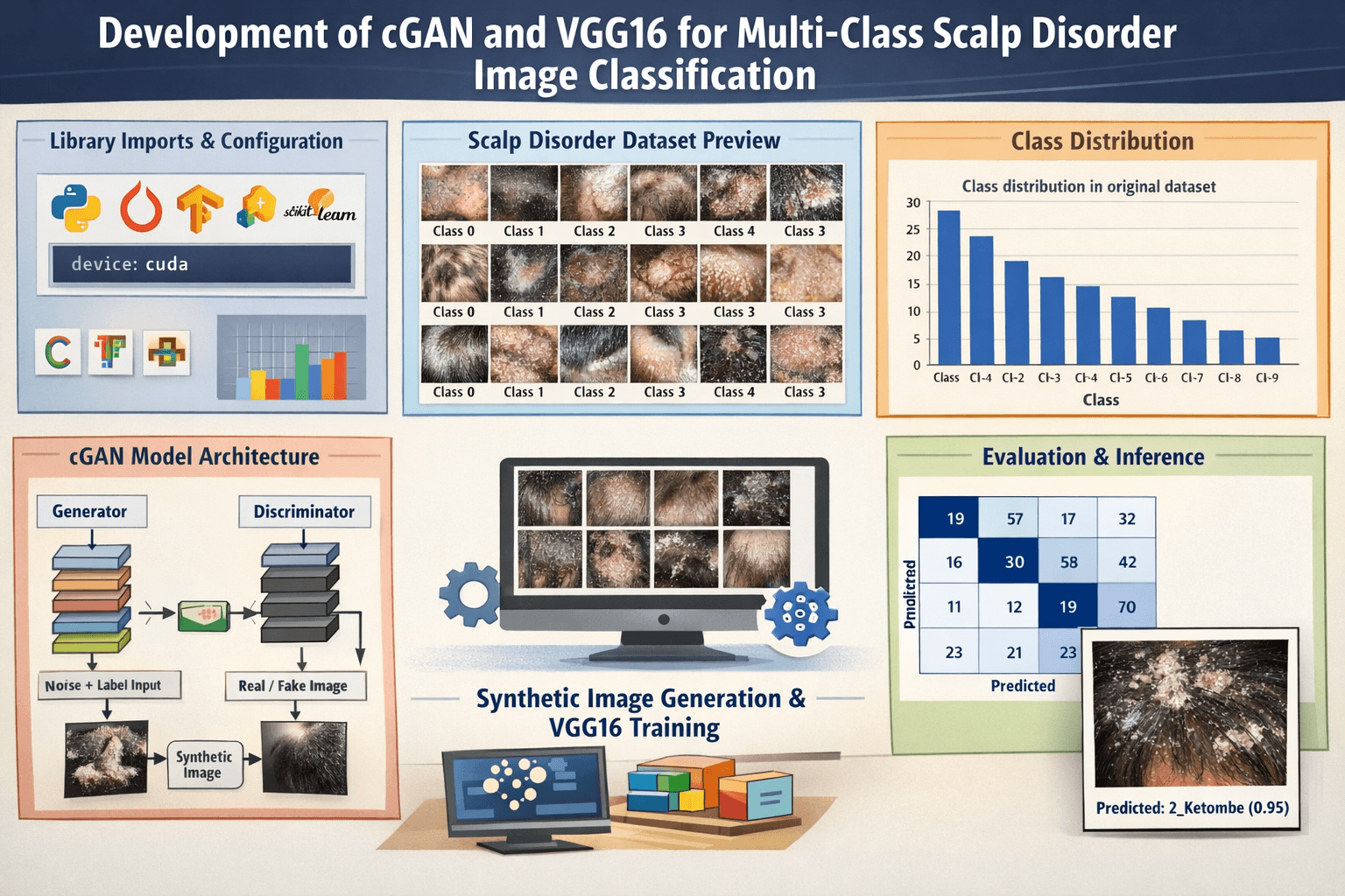 cGAN & VGG16 for Scalp Disorder Classification