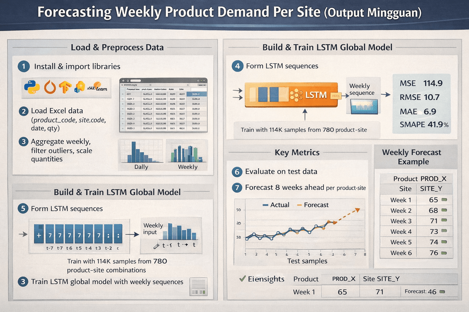 Product Demand Forecasting | LSTM Time Series Prediction