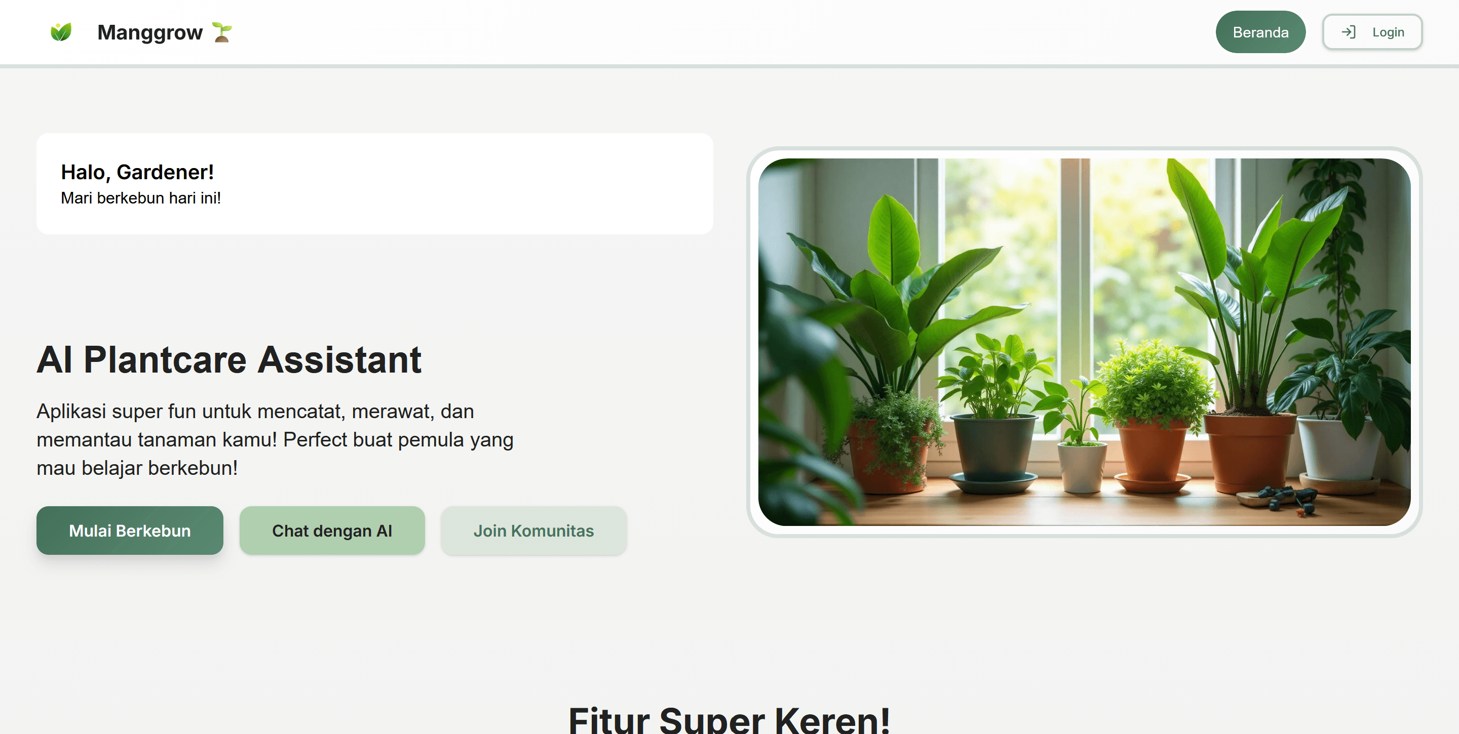 Manggrow.id | AI Plant Assistant & Internship Management
