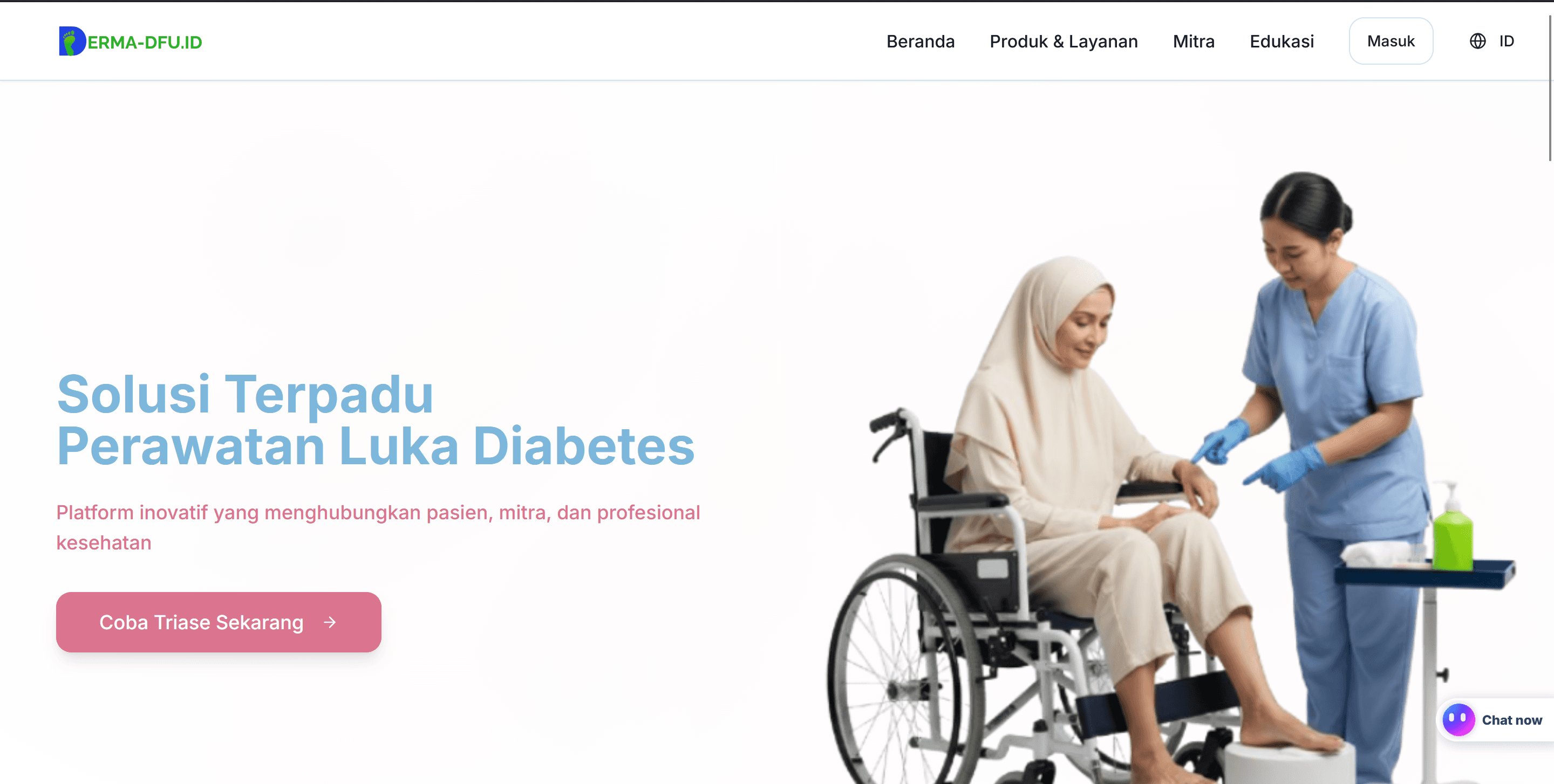 WEB.DERMA-DFU.ID | Healthcare E-Commerce & Partner Platform